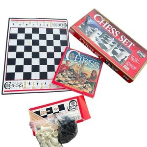 Chess game 2 full sets game chess child youth board game